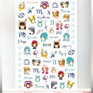 $1 💅ASTROLOGY NAIL STICKER SHEET💅NEW💅$1 WITH ANY $10 ORDER OR MORE
